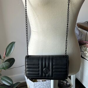 Elegant Black Quilted Crossbody Bag